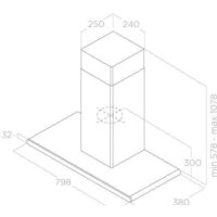 Кухонная вытяжка Elica Galaxy WH IX/A/80 PRF0009822B - Превью изображения №2 — Интернет-магазин ПроЗаказ