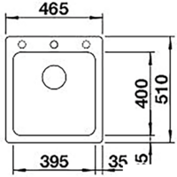 Кухонная мойка Blanco Naya 45 526577 (кофе) - Превью изображения №2 — Интернет-магазин ПроЗаказ