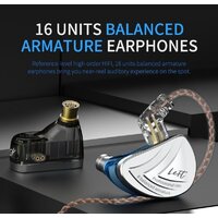 Наушники KZ Acoustics AS16 Pro (без микрофона, черный) - Превью изображения №6 — Интернет-магазин ПроЗаказ