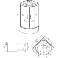 Душевая кабина Erlit ER5710TP-C24-RUS 100x100 - Превью изображения №8 — Интернет-магазин ПроЗаказ