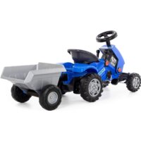 Педальная машинка Полесье Каталка-трактор с педалями Turbo-2 с полуприцепом 84651 - Превью изображения №4 — Интернет-магазин ПроЗаказ