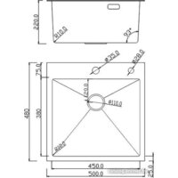Кухонная мойка Roxen Simple 560220-50 сатин (с коландером и дозатором) - Превью изображения №12 — Интернет-магазин ПроЗаказ