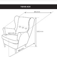 Интерьерное кресло Mio Tesoro Тойво (синий) - Превью изображения №2 — Интернет-магазин ПроЗаказ
