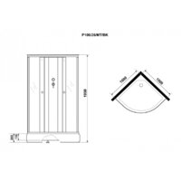 Душевая кабина Niagara Promo P100/26/MT/BK 100x100x195 - Превью изображения №5 — Интернет-магазин ПроЗаказ