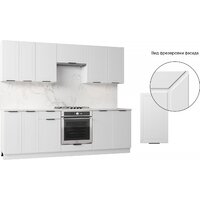 Готовая кухня Mio Tesoro Корнелия Ода-плюс 2.4 (белый/мрамор итальянский) - Превью изображения №6 — Интернет-магазин ПроЗаказ