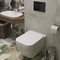 Унитаз подвесной Roxen Cube One Rimless 6 в 1 StounFix Dual Fresh 579341 (кнопка: черный матовый) - Превью изображения №12 — Интернет-магазин ПроЗаказ