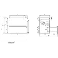  Cersanit Тумба под умывальник Moduo Slim 60 64125 - Превью изображения №9 — Интернет-магазин ПроЗаказ