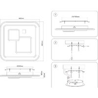 Припотолочная люстра Ambrella light FA7712 WH - Превью изображения №7 — Интернет-магазин ПроЗаказ