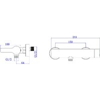 Смеситель AV Engineering AVBON5-BW0 - Превью изображения №2 — Интернет-магазин ПроЗаказ