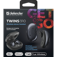 Наушники Defender Twins 910 (черный) - Превью изображения №7 — Интернет-магазин ПроЗаказ