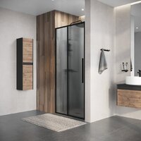 Душевая дверь Niagara Nova NG-84-L13CHB 130x195 (черный матовый/шиншилла стекло) - Превью изображения №8 — Интернет-магазин ПроЗаказ