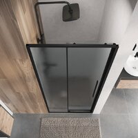 Душевая дверь Niagara Nova NG-84-L13CHB 130x195 (черный матовый/шиншилла стекло) - Превью изображения №13 — Интернет-магазин ПроЗаказ