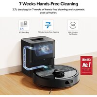 Робот-пылесос Roborock Q7T+ (евровилка, с английской озвучкой, черный) - Превью изображения №3 — Интернет-магазин ПроЗаказ
