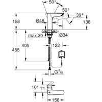 Смеситель Grohe Eurosmart 23975003 - Превью изображения №5 — Интернет-магазин ПроЗаказ