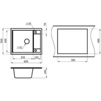 Кухонная мойка Granula GR-6002 (турмалин) - Превью изображения №4 — Интернет-магазин ПроЗаказ