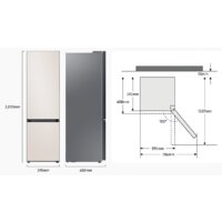Холодильник Samsung Bespoke RB38A7B6AAP/EF - Превью изображения №6 — Интернет-магазин ПроЗаказ