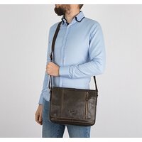 Сумка через плечо Poshete 253-5238-29-DBW (коричневый) - Превью изображения №2 — Интернет-магазин ПроЗаказ