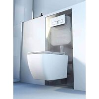 Унитаз подвесной Roxen Cube Bidet в комплекте с инсталляцией StounFix Dual Fresh 6 в 1 542448 (кнопка: белый глянец) - Превью изображения №10 — Интернет-магазин ПроЗаказ