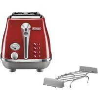 Тостер DeLonghi Icona Capitals CTOC2103.R - Превью изображения №2 — Интернет-магазин ПроЗаказ