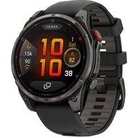 Garmin Fenix 8 Pro 47 мм (серый, черный силиконовый ремешок)