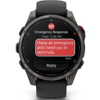Умные часы Garmin Fenix 8 Pro 47 мм (серый, черный силиконовый ремешок) - Превью изображения №2 — Интернет-магазин ПроЗаказ