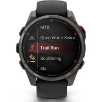 Умные часы Garmin Fenix 8 Pro 47 мм (серый, черный силиконовый ремешок) - Превью изображения №4 — Интернет-магазин ПроЗаказ
