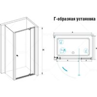 Душевой уголок RGW PA-32 (PA-02 + Z-050-1) 41083200-011 100x100 (хром/прозрачное стекло) - Превью изображения №2 — Интернет-магазин ПроЗаказ
