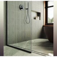 Душевая стенка MaybahGlass 195x79 MGD-695-6у (прозрачное стекло/черный) - Превью изображения №3 — Интернет-магазин ПроЗаказ