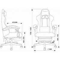 Игровое (геймерское) кресло Knight Lord/F (бежевый, ткань Camby20) - Превью изображения №18 — Интернет-магазин ПроЗаказ