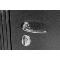 Металлическая дверь Guard MG60 МДФ 97х205 правая (черное серебро/белый ясень) - Превью изображения №8 — Интернет-магазин ПроЗаказ