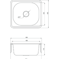 Кухонная мойка Deante Doppio ZEN 0103 (сатин) - Превью изображения №2 — Интернет-магазин ПроЗаказ