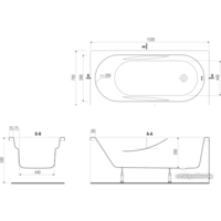 Ванна Cersanit Mito Red 170x70 - Превью изображения №4 — Интернет-магазин ПроЗаказ