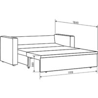 Диван Mio Tesoro Тунне SB2 (Ripple 430 Terracotta) - Превью изображения №8 — Интернет-магазин ПроЗаказ