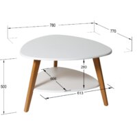 Журнальный столик Калифорния мебель Бруклин (белый) - Превью изображения №2 — Интернет-магазин ПроЗаказ