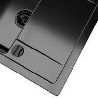 Кухонная мойка Kernau KGS Z 4557 1B1D Deep Black - Превью изображения №7 — Интернет-магазин ПроЗаказ