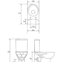 Унитаз напольный Cersanit Parva S-MK-PARVA030/031 (без бачка, без сиденья) - Превью изображения №3 — Интернет-магазин ПроЗаказ