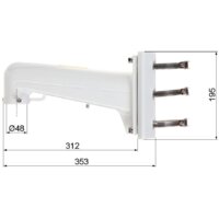 Крепление для камер видеонаблюдения Hikvision DS-1602ZJ-POLE - Превью изображения №6 — Интернет-магазин ПроЗаказ