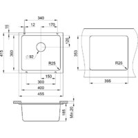 Кухонная мойка Granula GR-3601 (черный) - Превью изображения №3 — Интернет-магазин ПроЗаказ