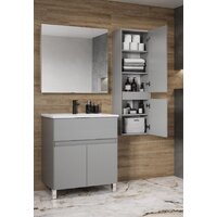  Акватон Шкаф-полупенал Форест 1A278603FR4D0 (туманный серый) - Превью изображения №4 — Интернет-магазин ПроЗаказ