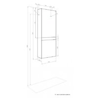  Акватон Шкаф-полупенал Форест 1A278603FR4D0 (туманный серый) - Превью изображения №5 — Интернет-магазин ПроЗаказ