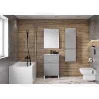  Акватон Шкаф-полупенал Форест 1A278603FR4D0 (туманный серый) - Превью изображения №3 — Интернет-магазин ПроЗаказ