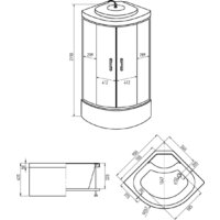 Душевая кабина Erlit ER5709TP-C24-RUS 90x90 - Превью изображения №6 — Интернет-магазин ПроЗаказ