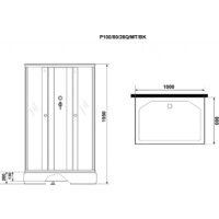Душевая кабина Niagara Promo P100/80/26Q/MT/BK 100x80x215 - Превью изображения №9 — Интернет-магазин ПроЗаказ