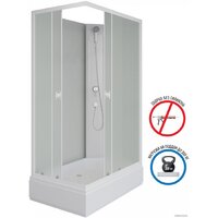 Душевая кабина Niagara Promo P100/80/26Q/MT/BK 100x80x215 - Превью изображения №3 — Интернет-магазин ПроЗаказ