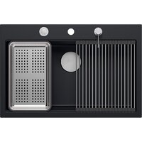 Кухонная мойка Quadron HQM7650U7BS - Превью изображения №3 — Интернет-магазин ПроЗаказ