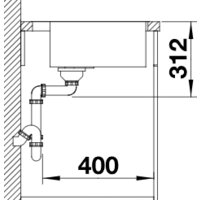 Кухонная мойка Blanco Subline 500-IF/A SteelFrame 525999 (черный) - Превью изображения №5 — Интернет-магазин ПроЗаказ