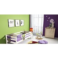 Кровать-тахта Мебельград Соня вариант 3 (массив сосны белый) - Превью изображения №2 — Интернет-магазин ПроЗаказ