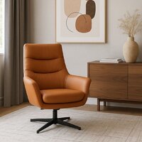 Офисное кресло AksHome Hudson (экокожа, охра PU-17/черный) - Превью изображения №2 — Интернет-магазин ПроЗаказ