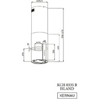 Кухонная вытяжка Kernau KCH 0335 B Island - Превью изображения №6 — Интернет-магазин ПроЗаказ