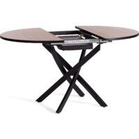 Кухонный стол TetChair Manzana 100x100+30x75 (дуб вотан/черный) - Превью изображения №2 — Интернет-магазин ПроЗаказ